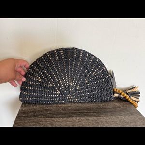 ZARA straw hand purse